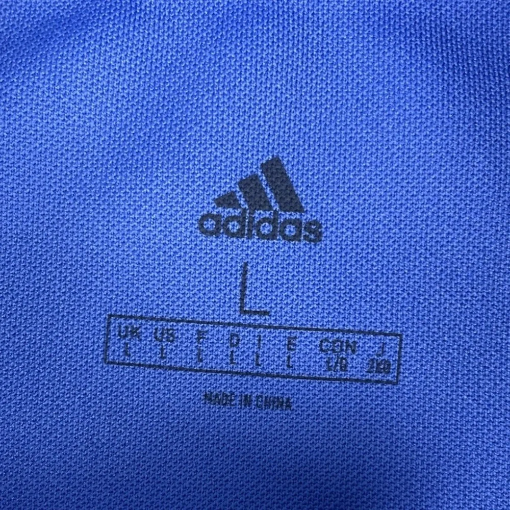 Adidas Pullover Mens L Blue Quarter Zip Heathered Performance Golf Activewear